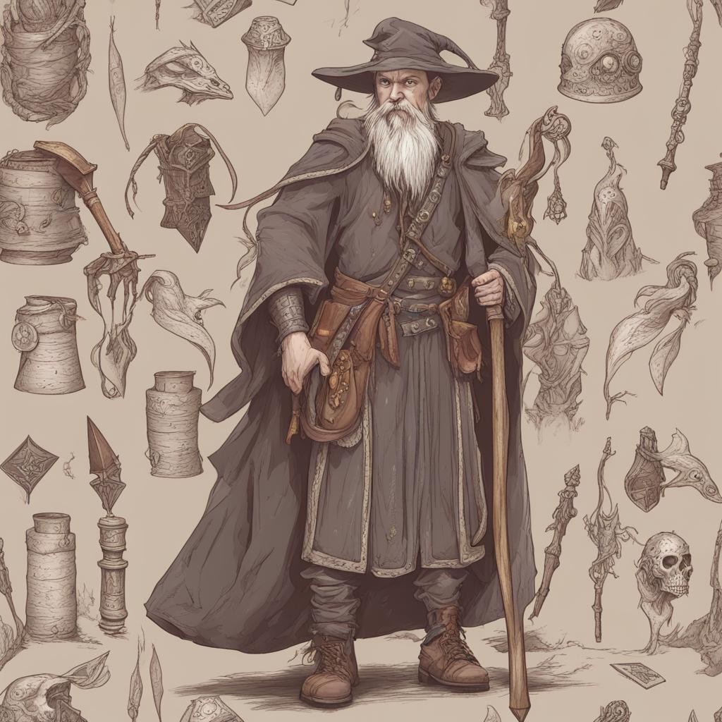 A Fixer in mediaeval wizard garb